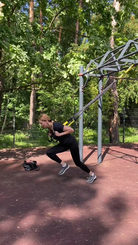 Trx Running Video stock 247637692