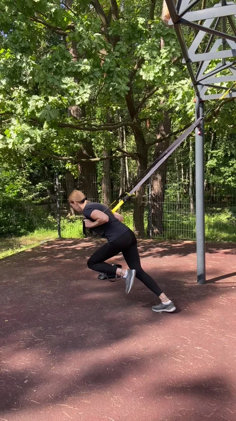 Trx Running Video stock 247637693