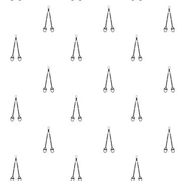 Trx seamless pattern black white Stock Illustration