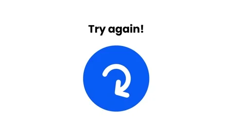 Try Again Button Stock Footage 343508333