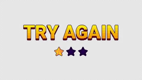 Try again one star rating animation Stock Footage 334210986