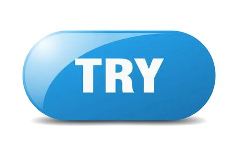 Try button. try sign. key. push button. Stock Illustration