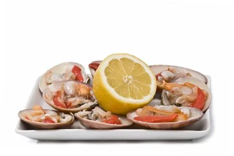 Try with clams. Stock Photos