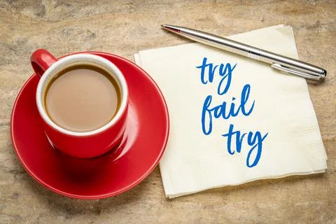 Try, fail and repeat concept Stock Photos