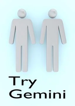 Try Gemini concept Illustration