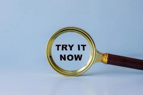 Try it Now is a call to action typically used Stock Photos