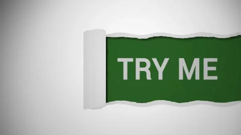 Try me sign Stock Photos