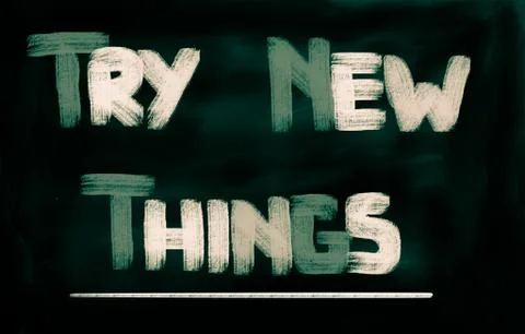 Try new things concept Stock Illustration
