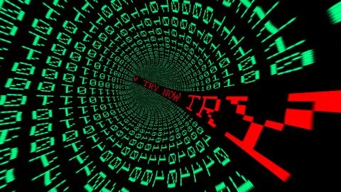 Try now data tunnel Stock Illustration