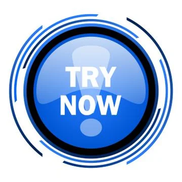 Try now icon. Stock Illustration