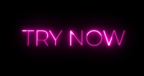 Try now neon text animation Stock Footage 287401760