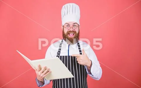 Try something new. Cookery on my mind. Improve cooking skill. Book recipes Stock Photos