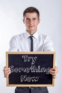 Try Something New Stock Photos