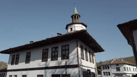Tryavna clock tower Bulgaria Stock Footage 139715158