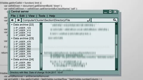 Trying access to a computer network with failed! Stock Footage 75647263
