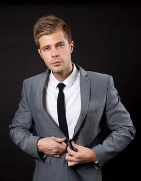 Trying to make an impression Stock-Fotos