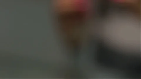 Trying on ring on hand Stock Footage 100903061