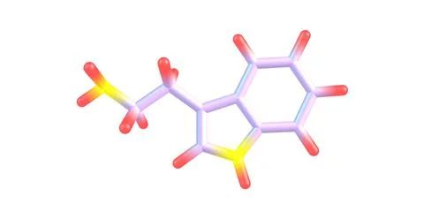 Tryptamine molecular structure isolated on white Stock Illustration