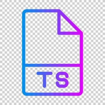 Ts file type, document, gradient icons for all your programming needs. vect.. 스톡 일러스트