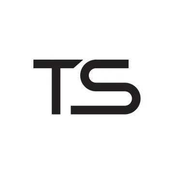 Ts initial letter vector logo icon Illustrazione stock