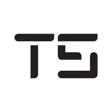 Ts initial letter vector logo icon Illustrazione stock
