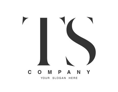 TS logo design. Initial letter t and s serif font style. Creative classic c.. Stock Illustration