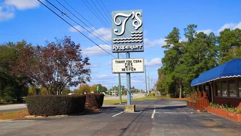 Ts Seafood Restaurant will be reopening after a fire Stock Footage 144224208