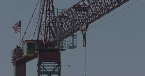 TS Tower crane Video stock 53342424