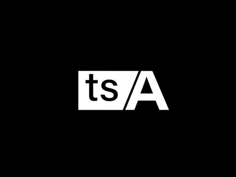 TSA Logo and Graphics design vector art, Icons isolated on black background Stock Illustration
