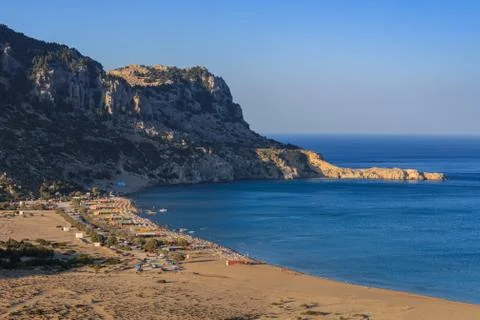 Tsambika beach, Greece Stock Photos