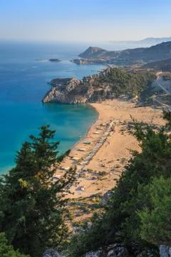 Tsambika beach Stock Photos