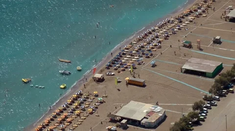 Tsampika beach Stock Footage 8825837