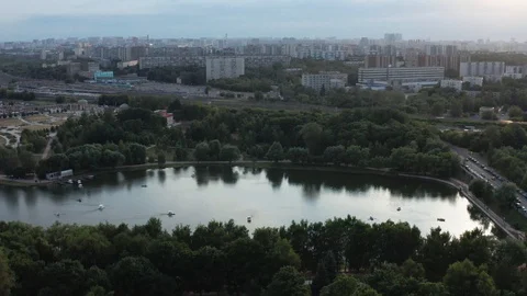 Tsaritsyno aerial view 库存影片 111569208