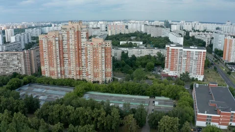 Tsaritsyno aerial view Stock Footage 111571813