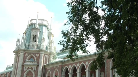 Tsaritsyno Palace 2 Stock Footage 7764048