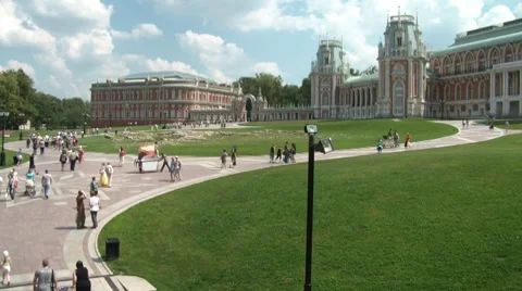 Tsaritsyno Palace Time Lapse Stock Footage 7764043