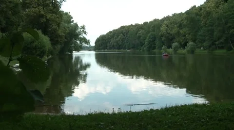 Tsaritsyno Pond Time Lapse Stock Footage 7764051
