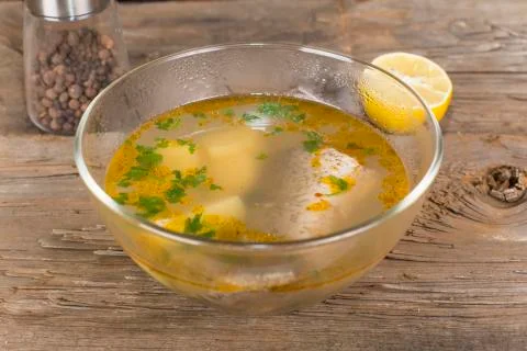 Tsar's fish soup Stock Photos