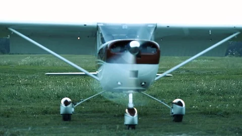 Tsesna rotates propeller Stock Footage 80308947