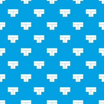 Tshaped crossroad pattern seamless blue イラスト素材