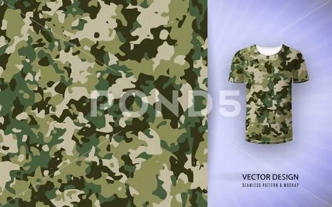 Camouflage seamless pattern Royalty Free Vector Image