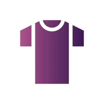Tshirt Flat Gradient icon Illustrazione stock