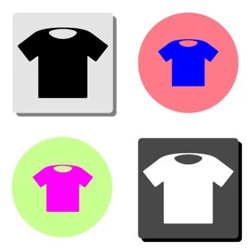 Tshirt. flat vector icon Illustrazione stock