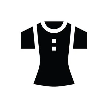 Tshirt Glyph icon Stock Illustration