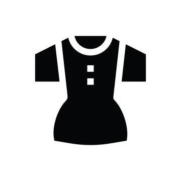 Tshirt Glyph icon Stock Illustration