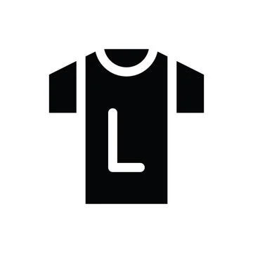Tshirt Glyph icon Stock Illustration