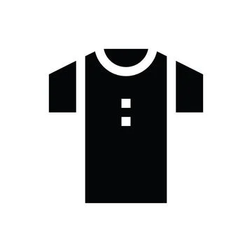 Tshirt Glyph icon Stock Illustration