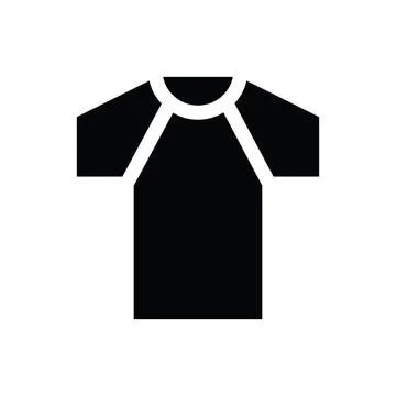 Tshirt Glyph icon Stock Illustration