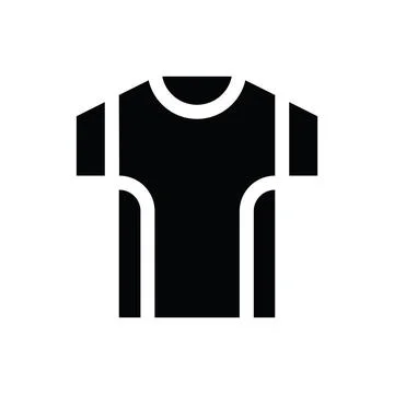 Tshirt Glyph icon Stock Illustration