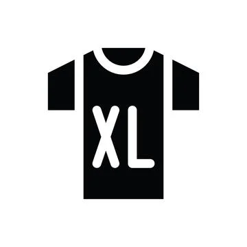 Tshirt Glyph icon Stock Illustration